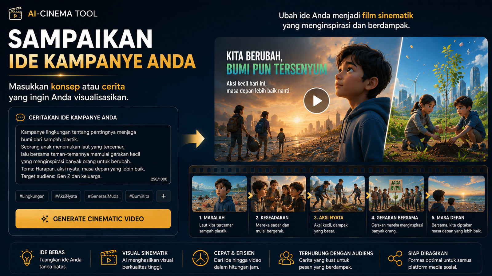 Kampanye menggunakan AI-Cinema
