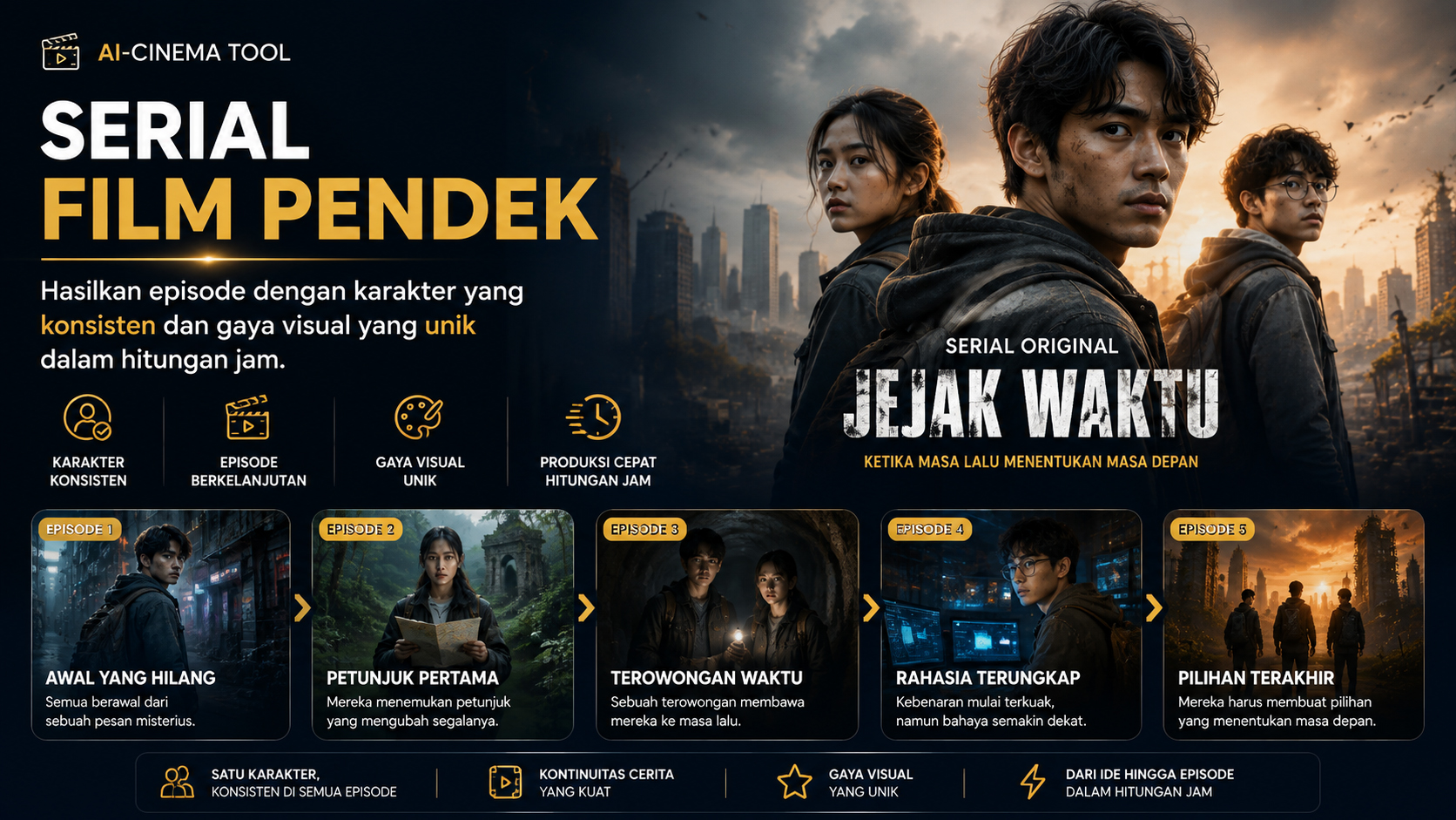 Serial film pendek AI-Cinema